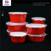 Велепродаја црвено-белих једнократних ПП посуда за забаву